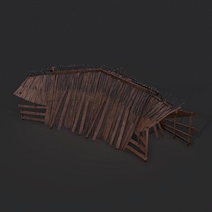 3D Modular Housing Hut K model