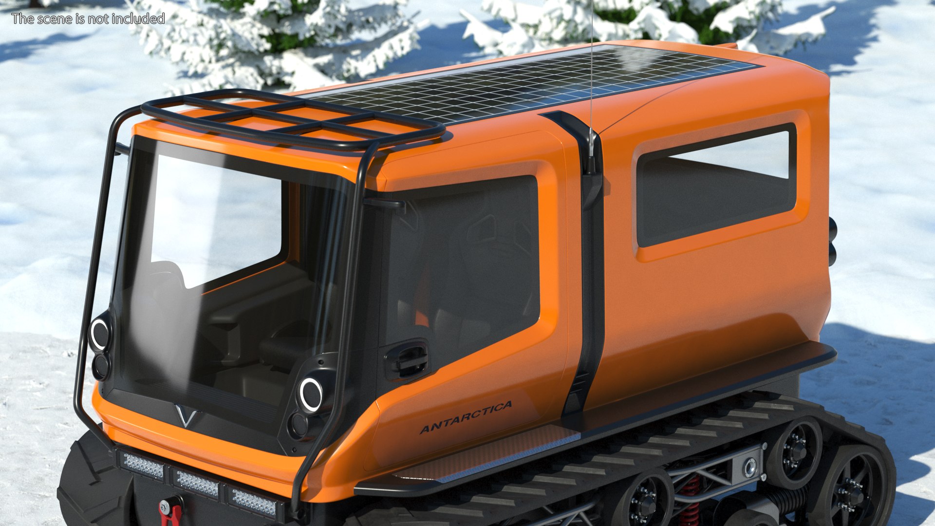 3D Model Electric Vehicle Venturi Antarctica Simple Interior — free download