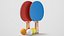 3D Ping Pong  Paddles 02