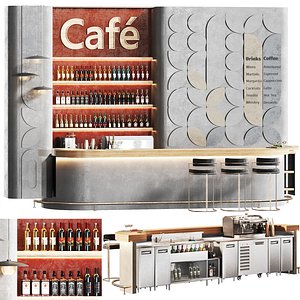 Cafe Bar 21 restaurant 3D model