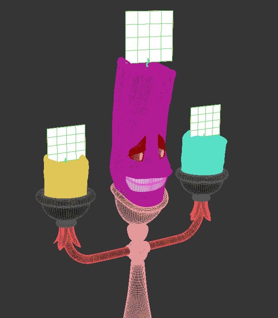 Candle Disney Model - TurboSquid 1545387