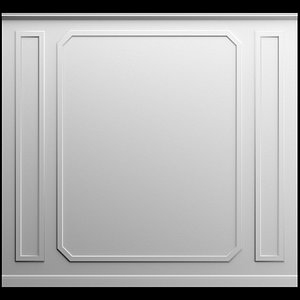 molding wall 3D model