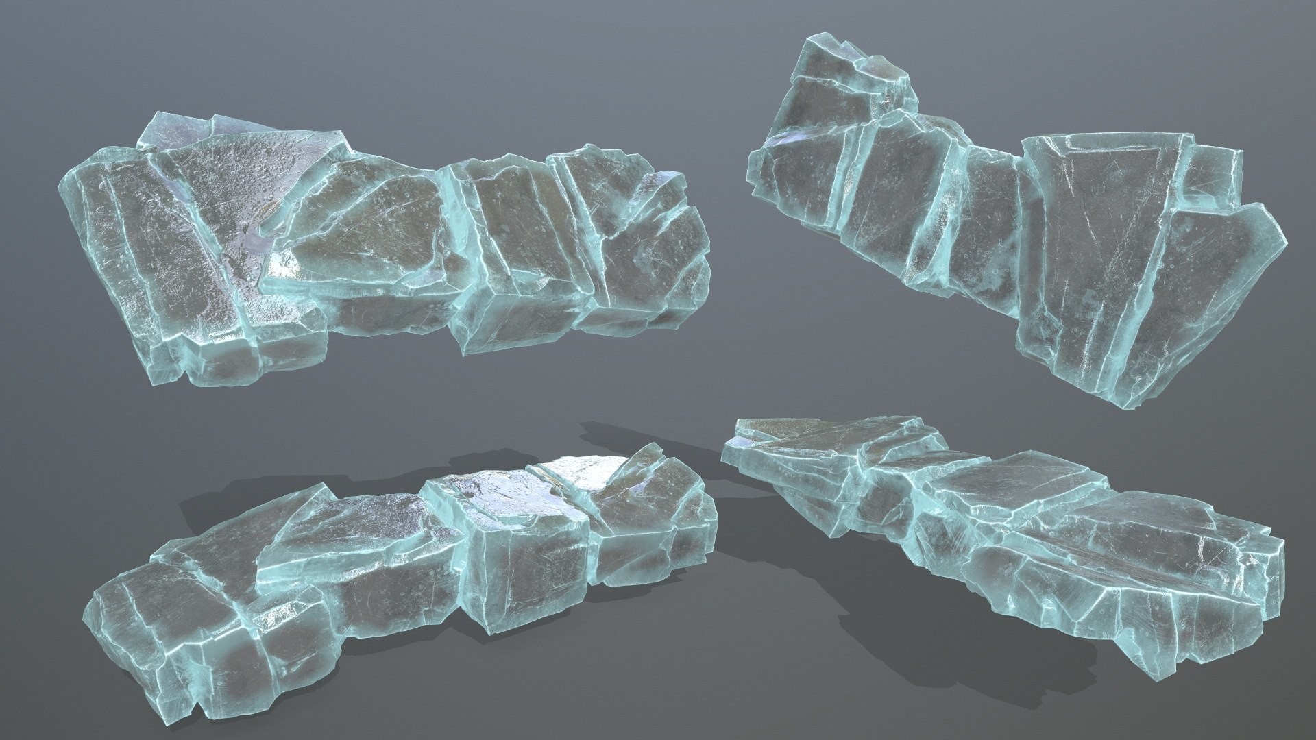 Ice Rocks Model - TurboSquid 2150006