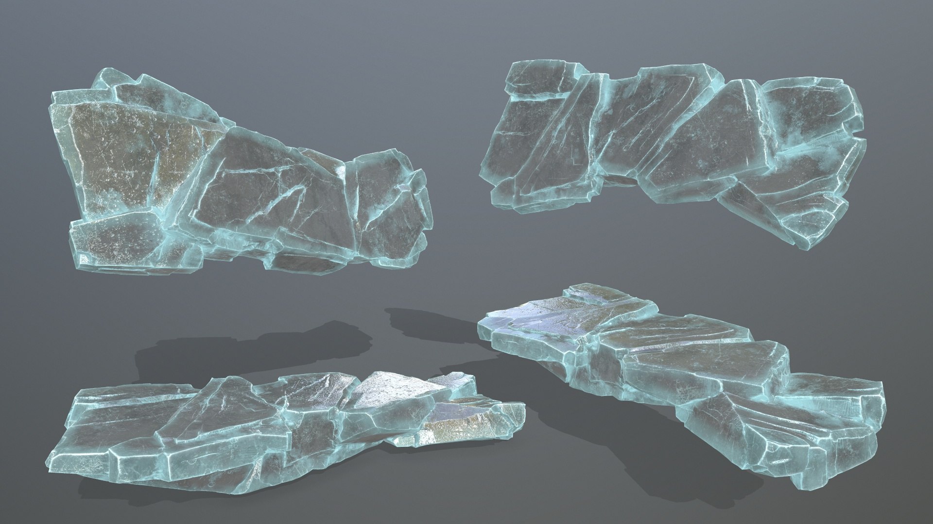 Ice Rocks Model - TurboSquid 2150006