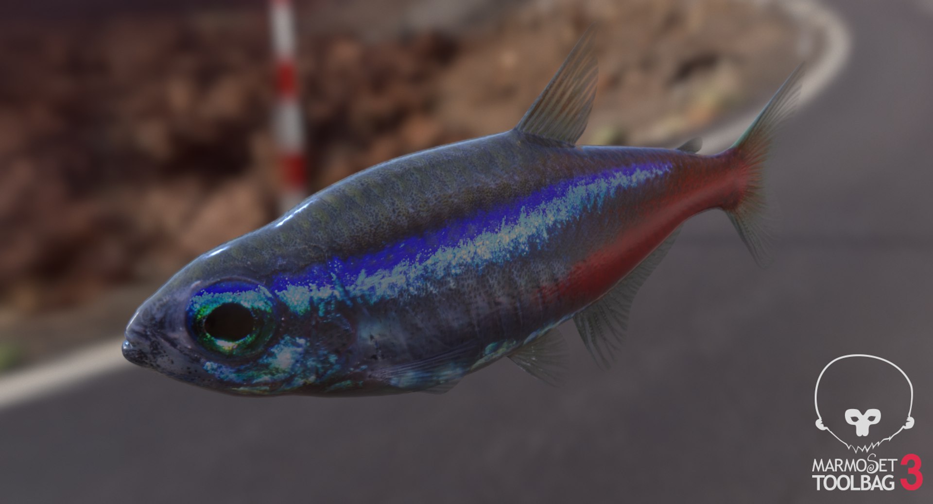 Neon Fish 3D Model - TurboSquid 1486609