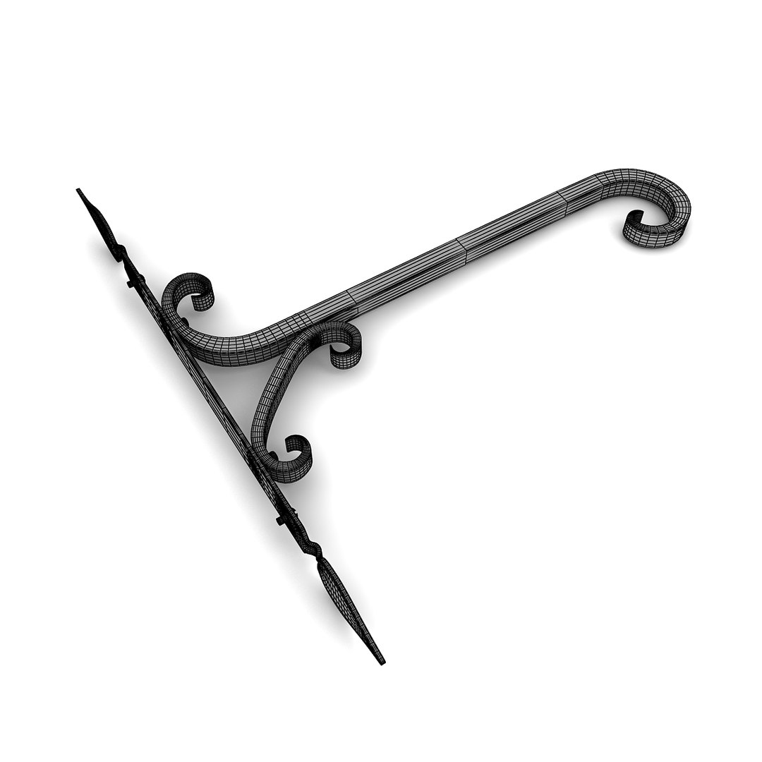 Vintage Wall Bracket Plants 3D Model TurboSquid 1404053