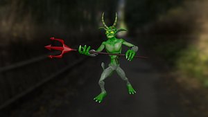 Imp Demon Lucifer Satan Rigged Low-poly