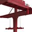 Rail Mounted Gantry Container Crane Rigged Red
