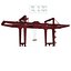 Rail Mounted Gantry Container Crane Rigged Red