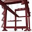 Rail Mounted Gantry Container Crane Rigged Red