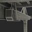 Rail Mounted Gantry Container Crane Rigged Red