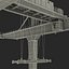 Rail Mounted Gantry Container Crane Rigged Red