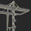 Rail Mounted Gantry Container Crane Rigged Red