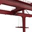 Rail Mounted Gantry Container Crane Rigged Red