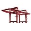 Rail Mounted Gantry Container Crane Rigged Red