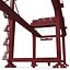 Rail Mounted Gantry Container Crane Rigged Red