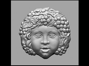 3D model bacco sculpture relief