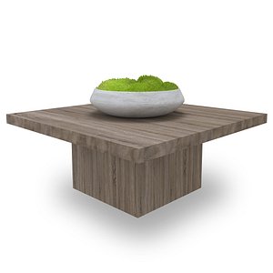 coffee table oak wood