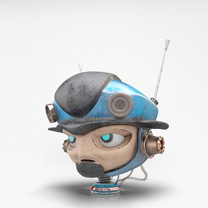 3d mini robot head