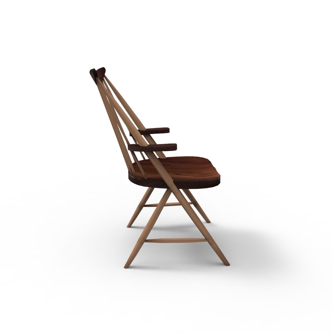 3d japanese chair