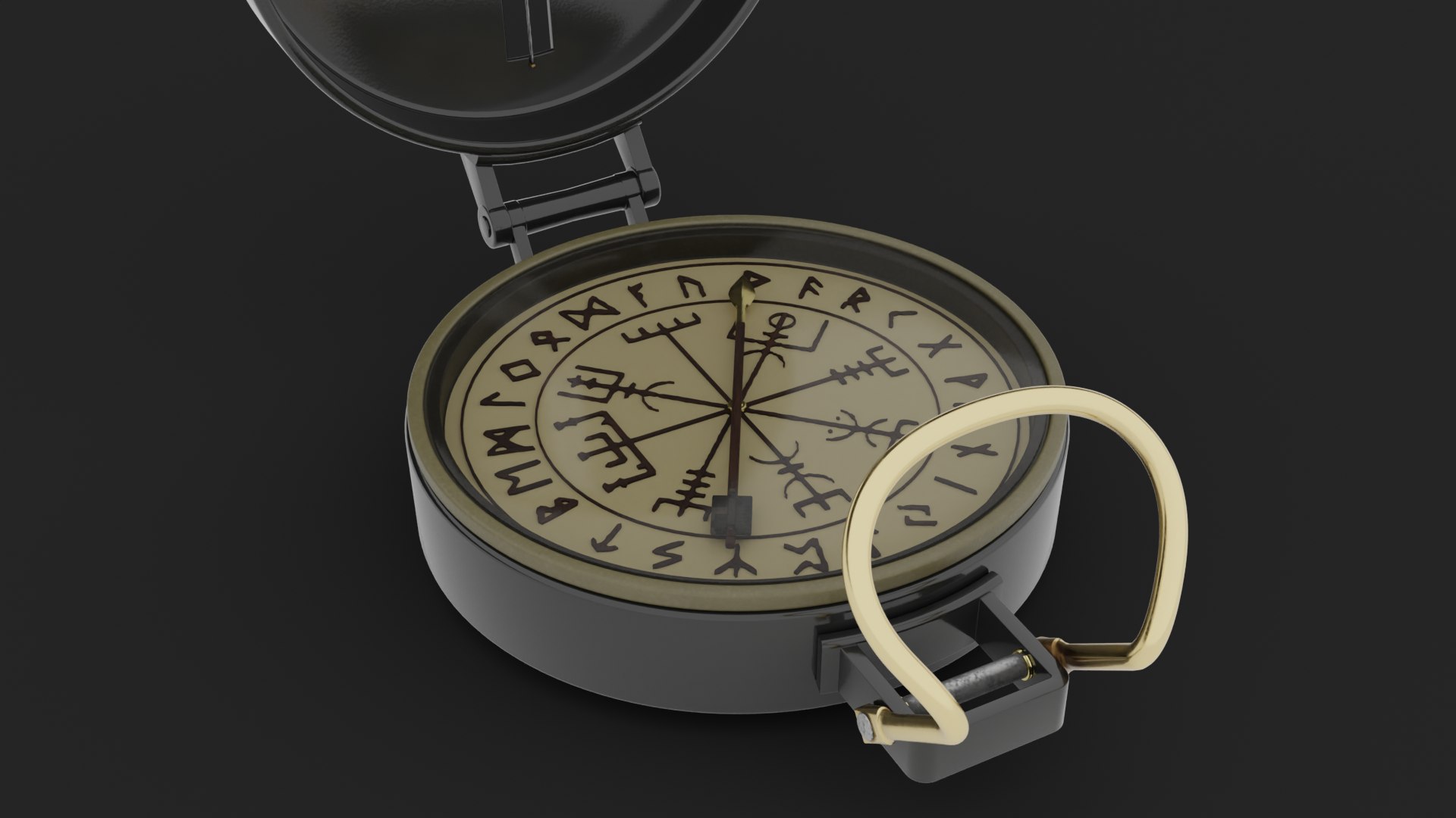 3D Vegvisir Compass Model - TurboSquid 2241810