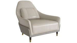 Elegant Modern Armchair by Modenese Luxury Interiors 3D model