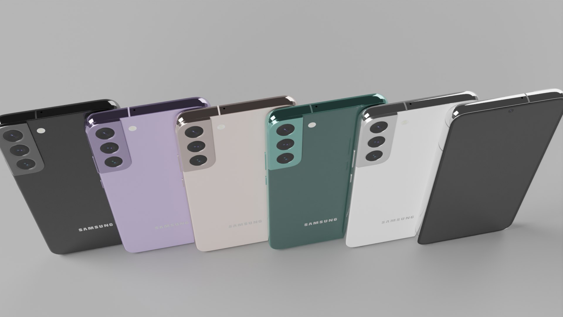 3D Samsung Galaxy S22 All Colors Smartphone - TurboSquid 2096336