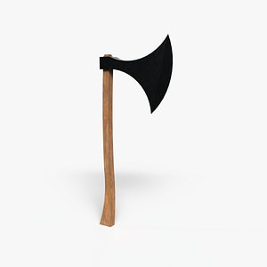 3D Axe - Lowpoly Textured and Colorbased