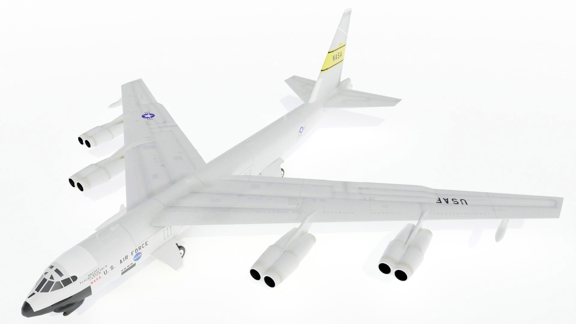 B52 Stratofortress Bomber B-52 Aircraft 3d Model