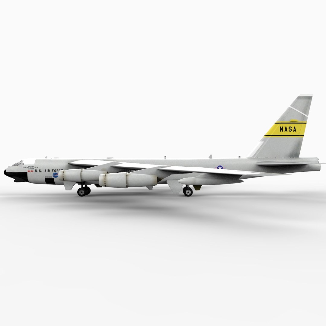 B52 Stratofortress Bomber B-52 Aircraft 3d Model