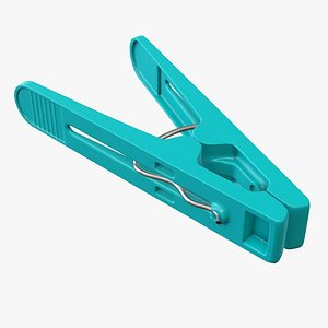 plastic clothes clothespin 3D model
