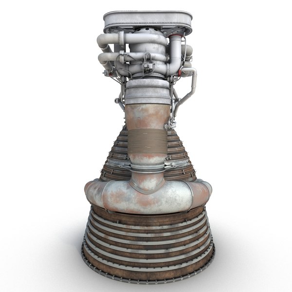 rocket engine f-1 1 3d model