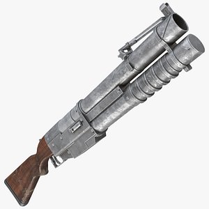China Lake Grenade Launcher Game Weapon 3D