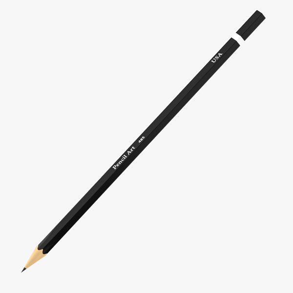 3D pencil games black