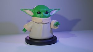 3D yoda toy