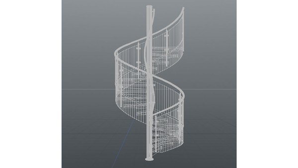 Spiral stair staircase 3D model - TurboSquid 1358476