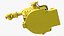 3D model High Speed Industrial Robot Yellow