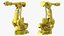 3D model High Speed Industrial Robot Yellow