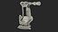 3D model High Speed Industrial Robot Yellow