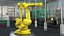3D model High Speed Industrial Robot Yellow