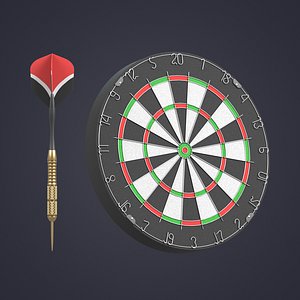 Dart and dartboard for playing darts