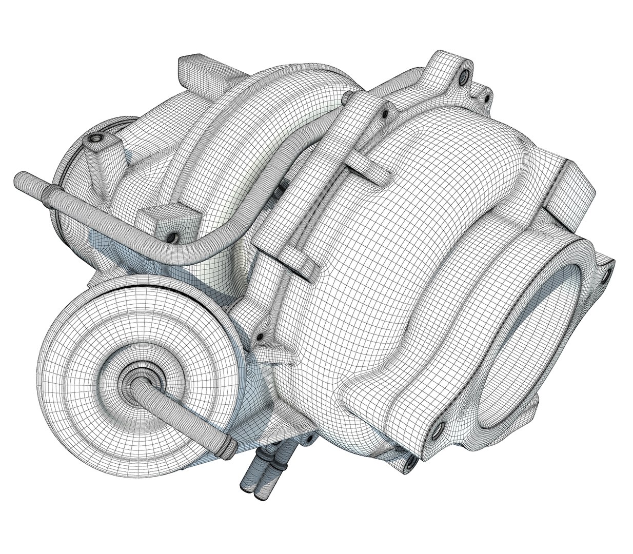 Engine turbo 3D model - TurboSquid 1174024