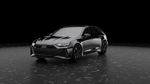 3D Audi RS6 Avant C8 Detailed 3D Model