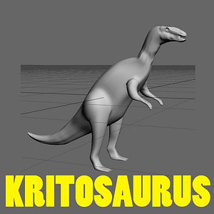 3d model kritosaurus tyrannosaurus triceratops