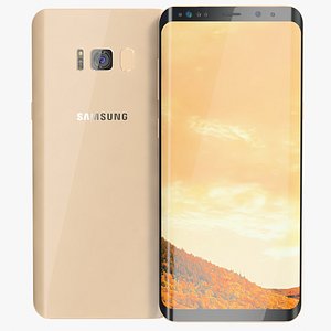 3D samsung galaxy s8 maple model