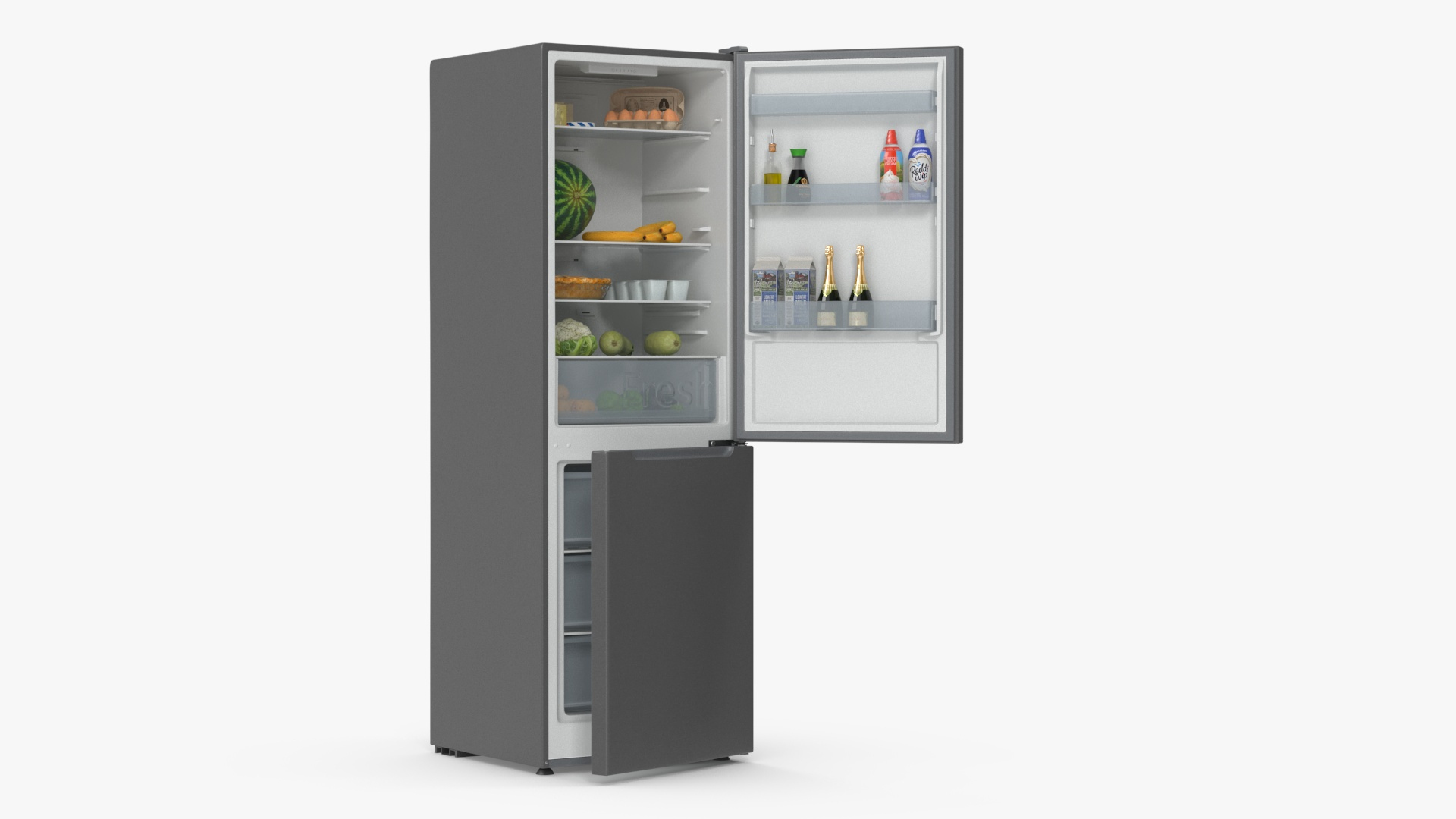 Open Fridge Full Of Products 3D Model - TurboSquid 2202507, image size:1920x1080