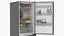 Open Fridge Full of Products 3D model