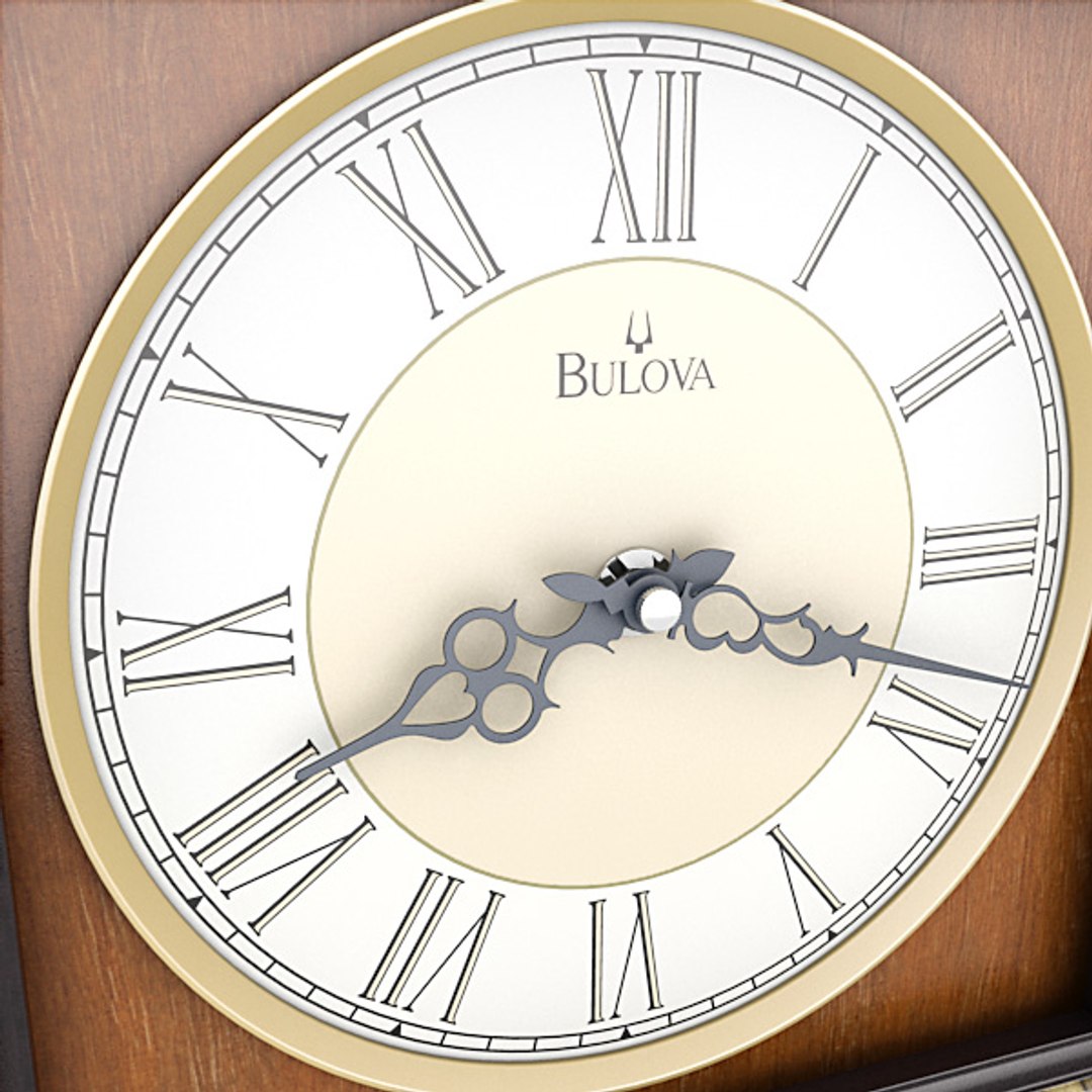 analog mantel clock obj