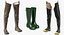 Coleção de botas impermeáveis