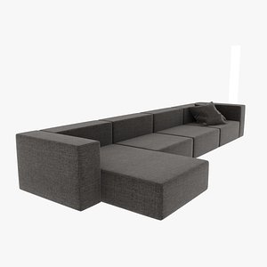 Wall modular sofa living divani